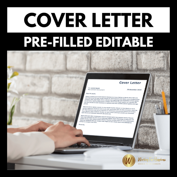 PRE FILLED EDITABLE COVER LETTER- Increases chances of getting an interview by 50%
